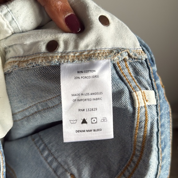 GRLFRND Brooklyn High Rise Straight IN LOST PALMS 25 - Picture 12 of 14